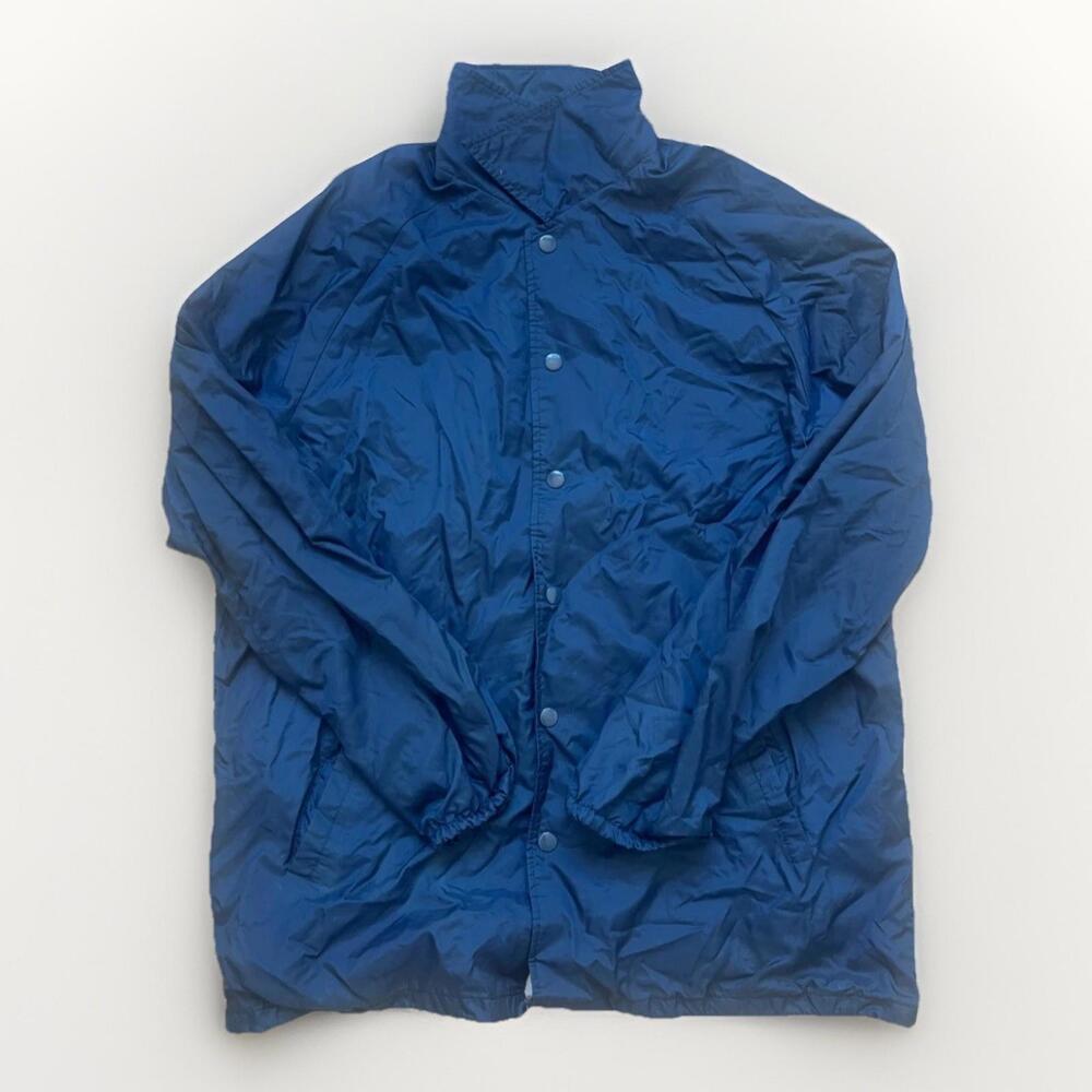 Vintage Sears The Men’s Store Outerwear Jacket XL Tall Navy Blue Windbreaker